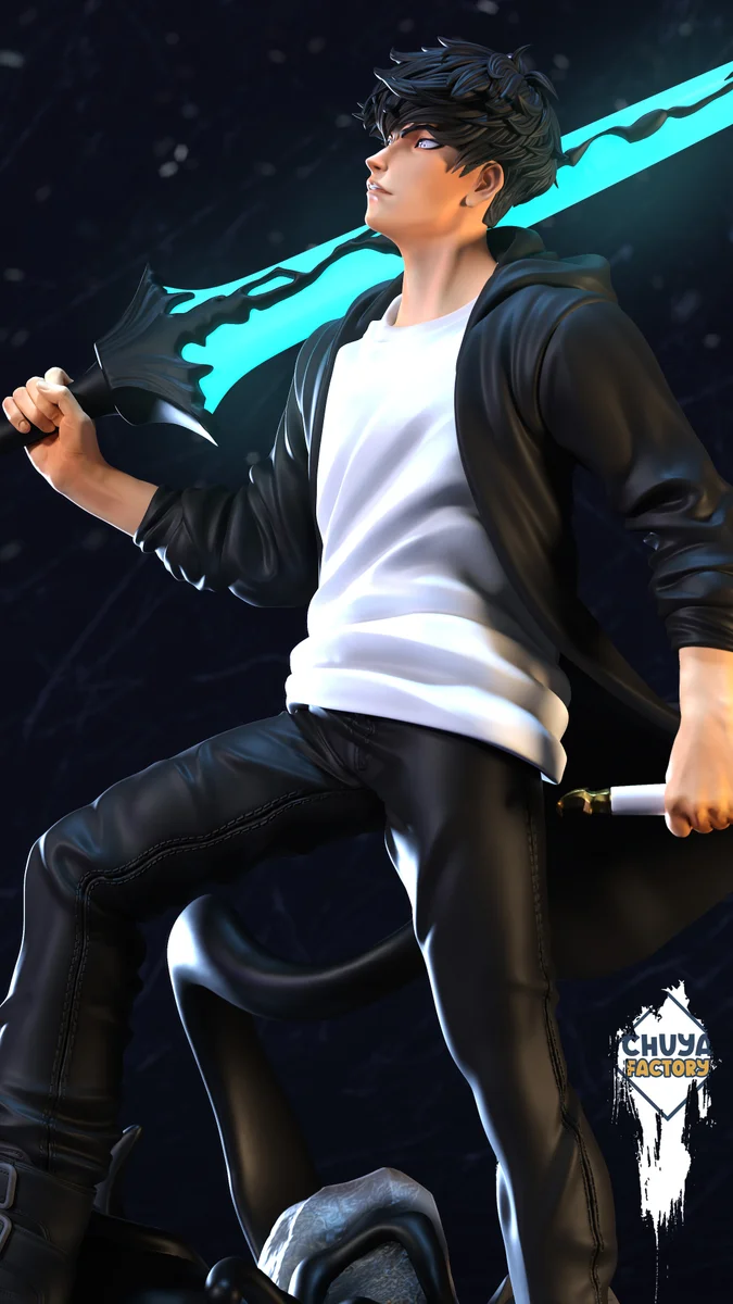 Sung Jin-Woo | Fan Art | 3D Printed Resin Model Garage Kit | *Un-Painted* | Chuya Factory 4