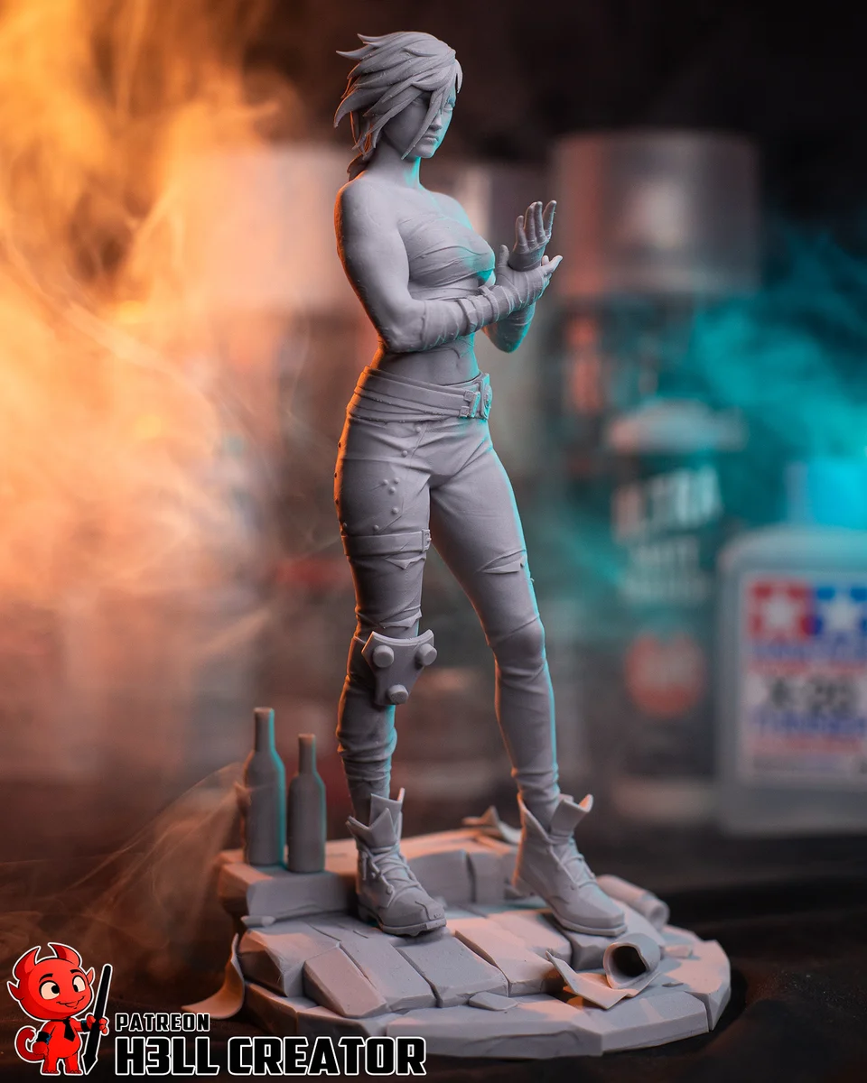 Arena Fighter | Fan Art | 3D Printed Resin Model Garage Kit | *Un-Painted* | H3LL Creator 10
