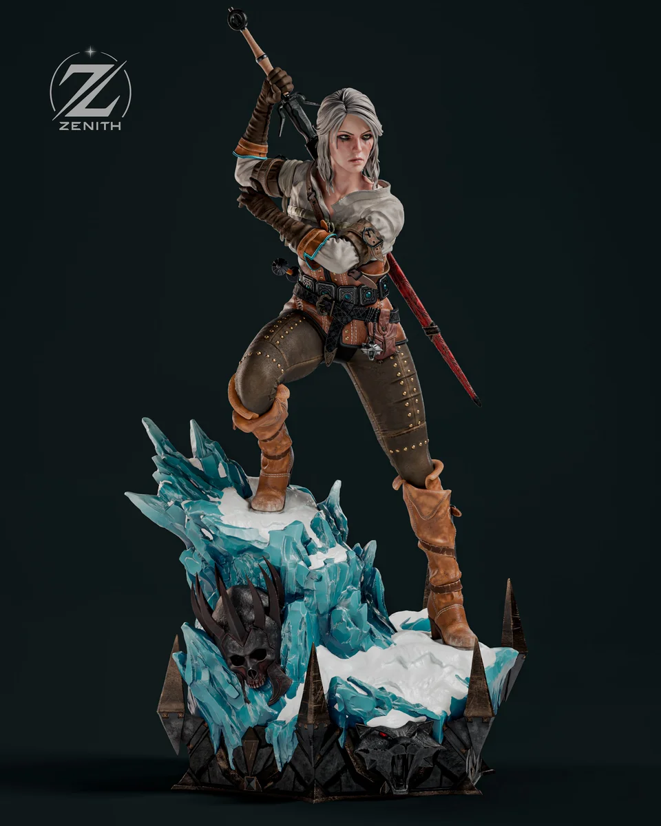 Ciri | Fan Art | 3D Printed Resin Model Garage Kit | *Un-Painted* | Zenith Studios 6