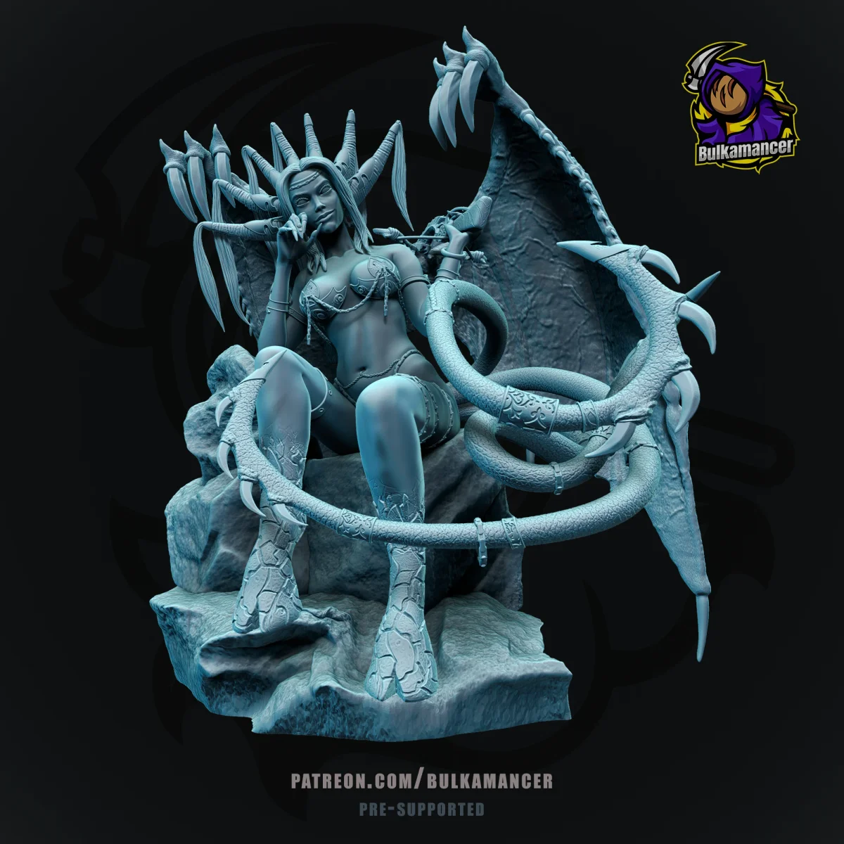 Nocticula | Fan Art | 3D Printed Resin Model Garage Kit | *Un-Painted* | Bulkamancer 5