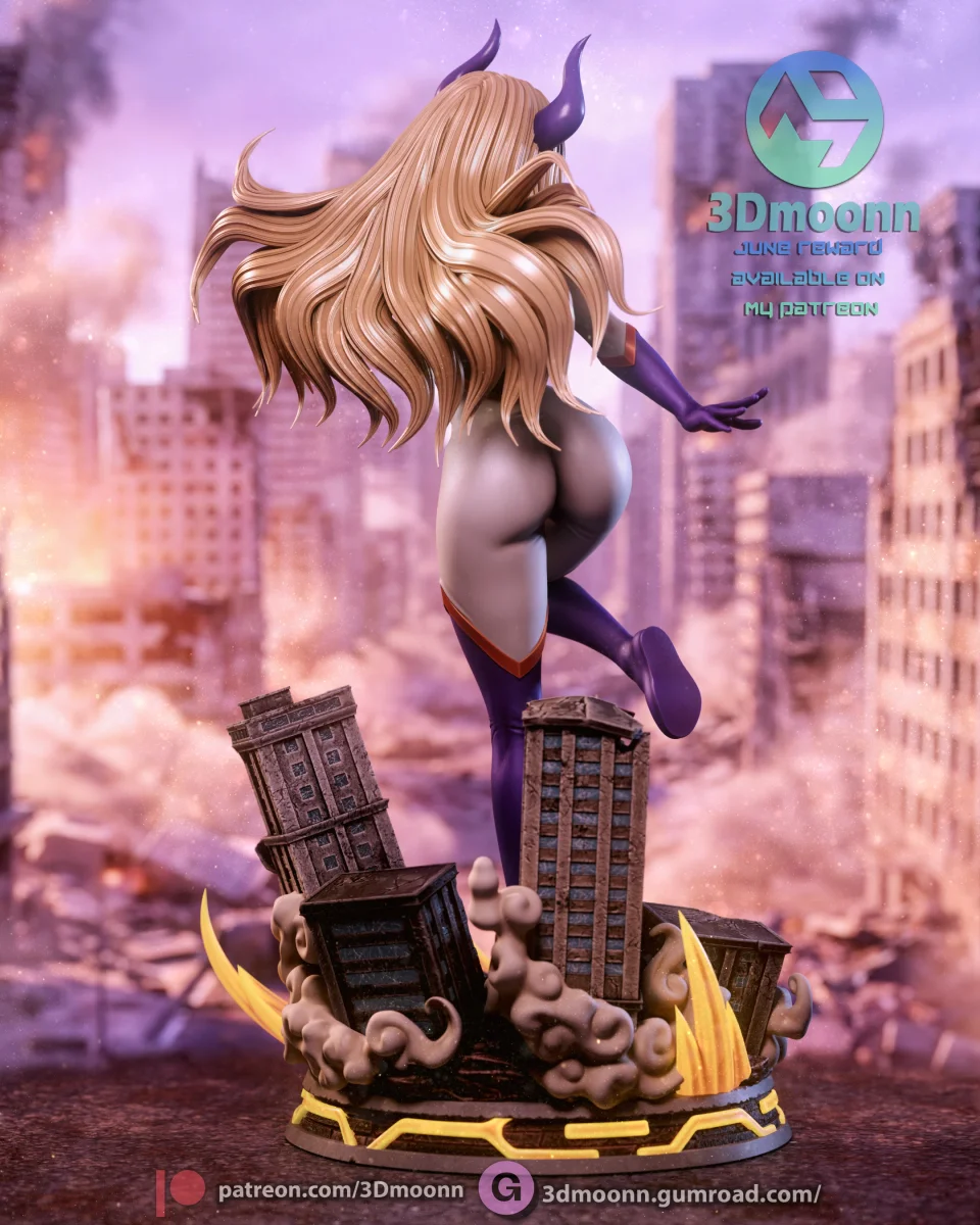 Mt. Lady | Fan Art | 3D Printed Resin Model Garage Kit | *Un-Painted* | 3DMoonn 3