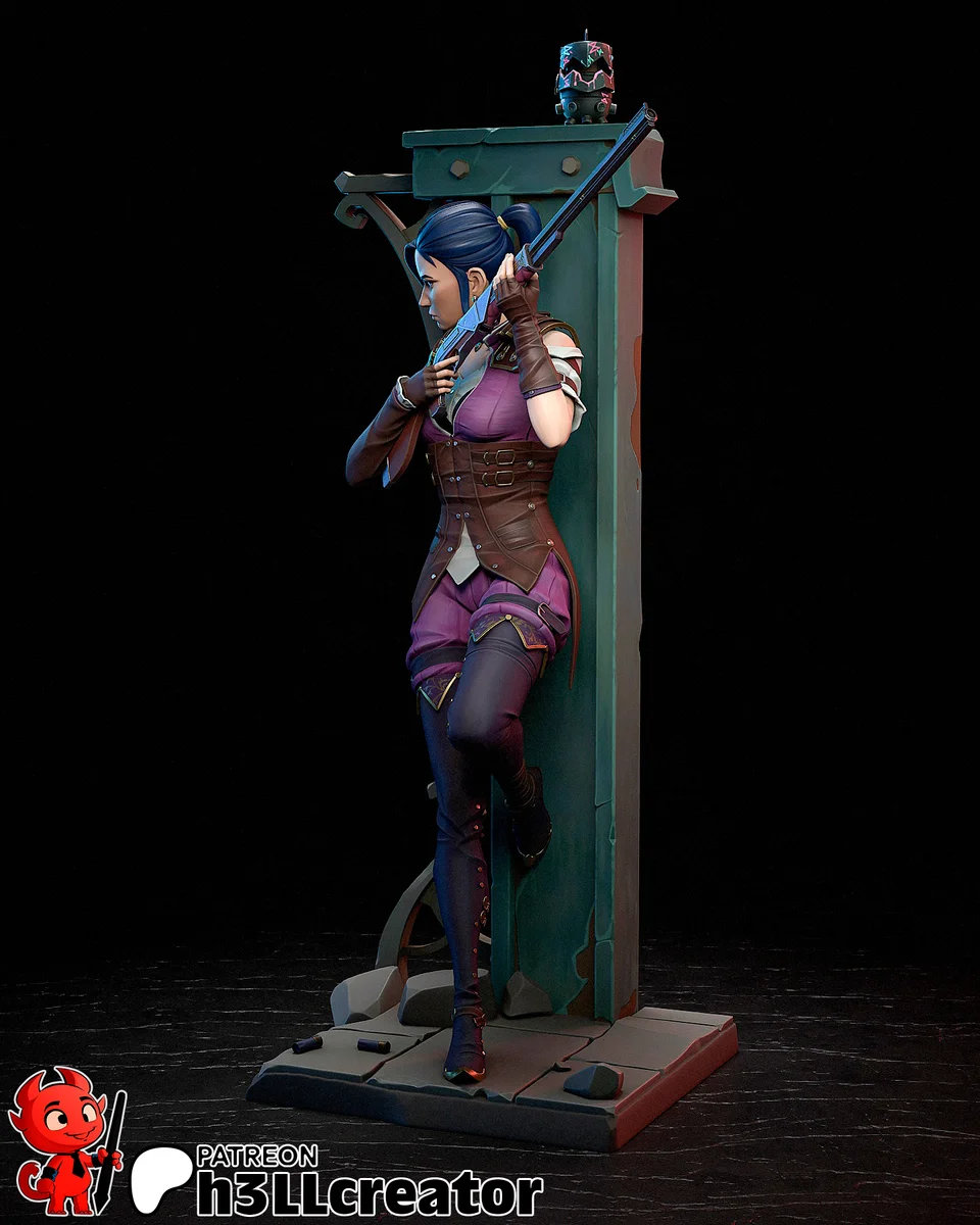 Caitlyn | Fan Art | 3D Printed Resin Model Garage Kit | *Un-Painted* | H3LL Creator 7