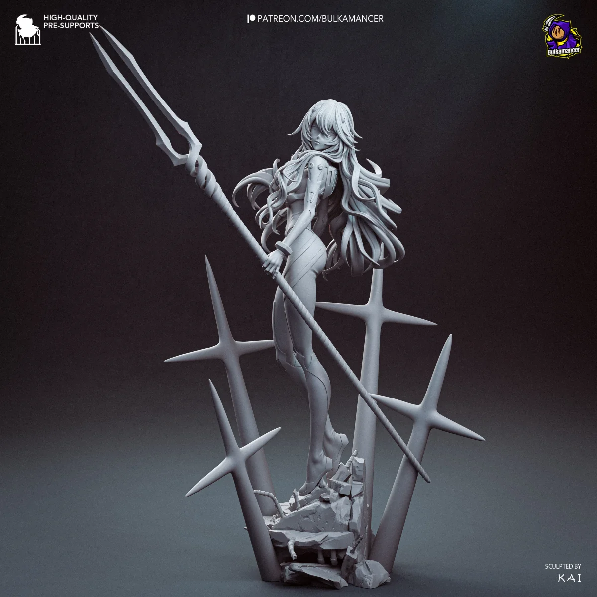Ayanami Rei | Fan Art | 3D Printed Resin Model Garage Kit | *Un-Painted* | Bulkamancer 9