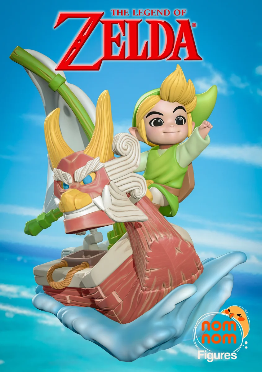 Chibi Wind Waker Link | Fan Art | 3D Printed Resin Model Garage Kit | *Un-Painted* | Nomnom