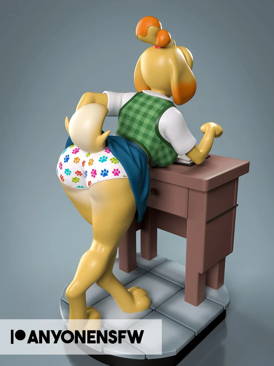 Isabelle | Fan Art | 3D Printed Resin Model Garage Kit | *Un-Painted* | AnyoneNSFW 3