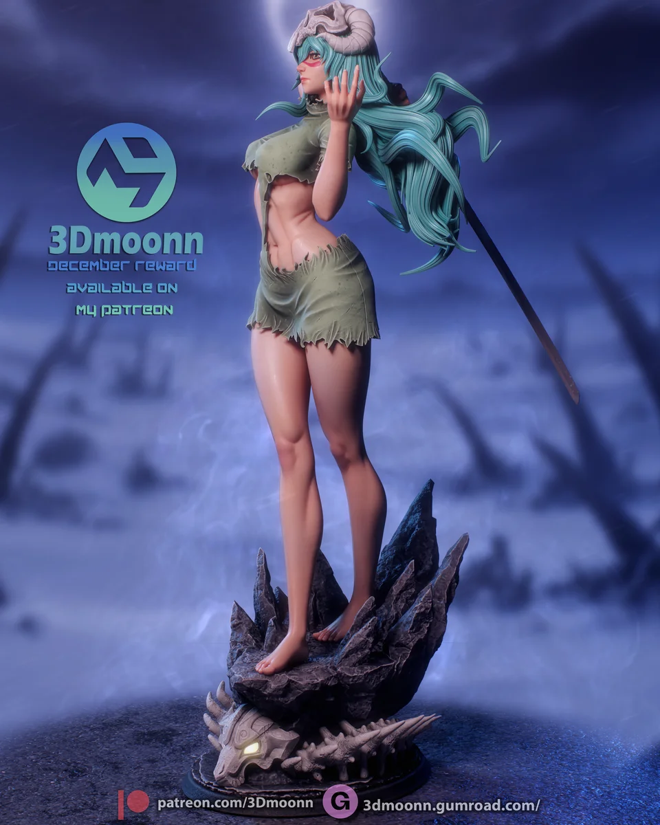 Nelliel Tu | Fan Art | 3D Printed Resin Model Garage Kit | *Un-Painted* | 3DMoonn 3