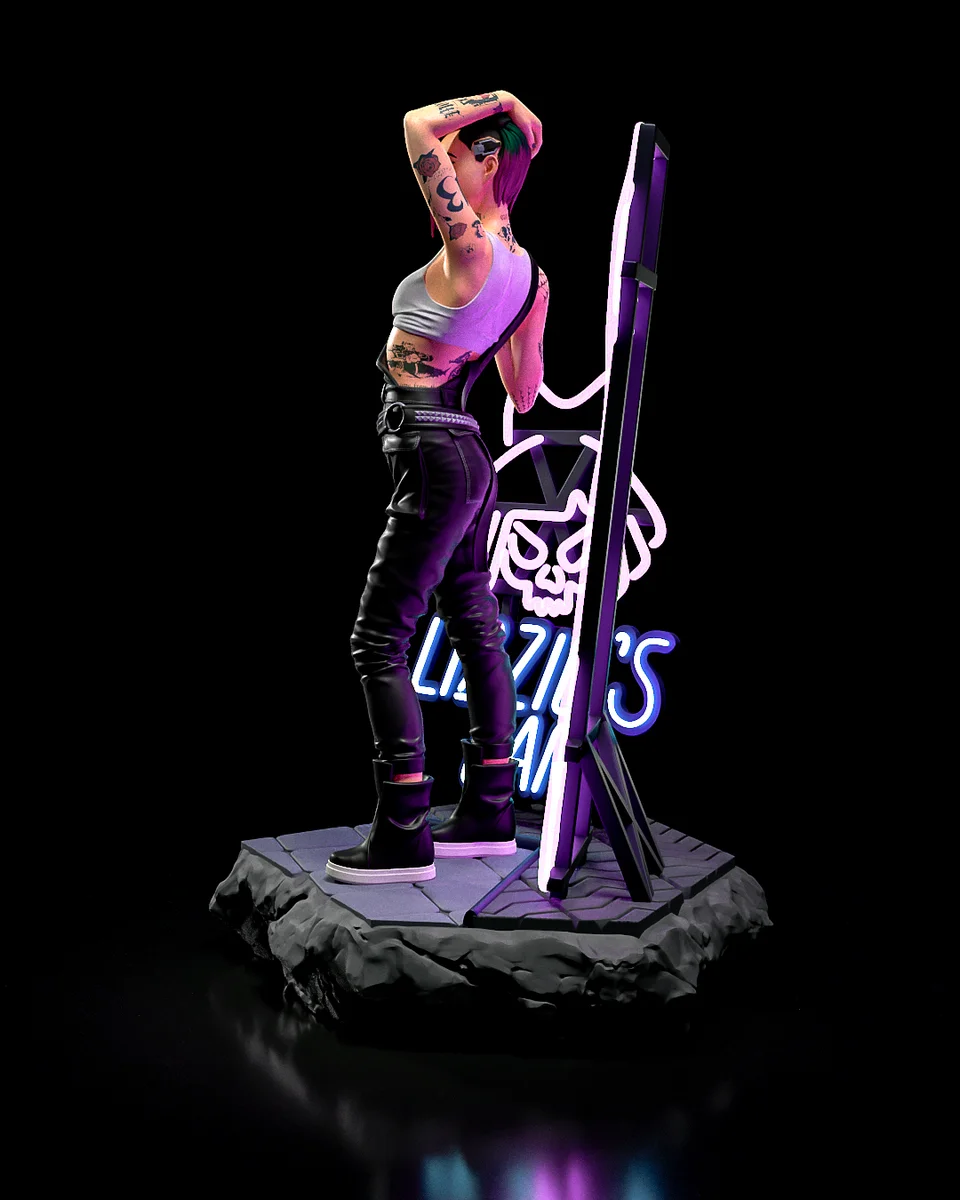 Judy Alvarez | Fan Art | 3D Printed Resin Model Garage Kit | *Un-Painted* | H3LL Creator 3