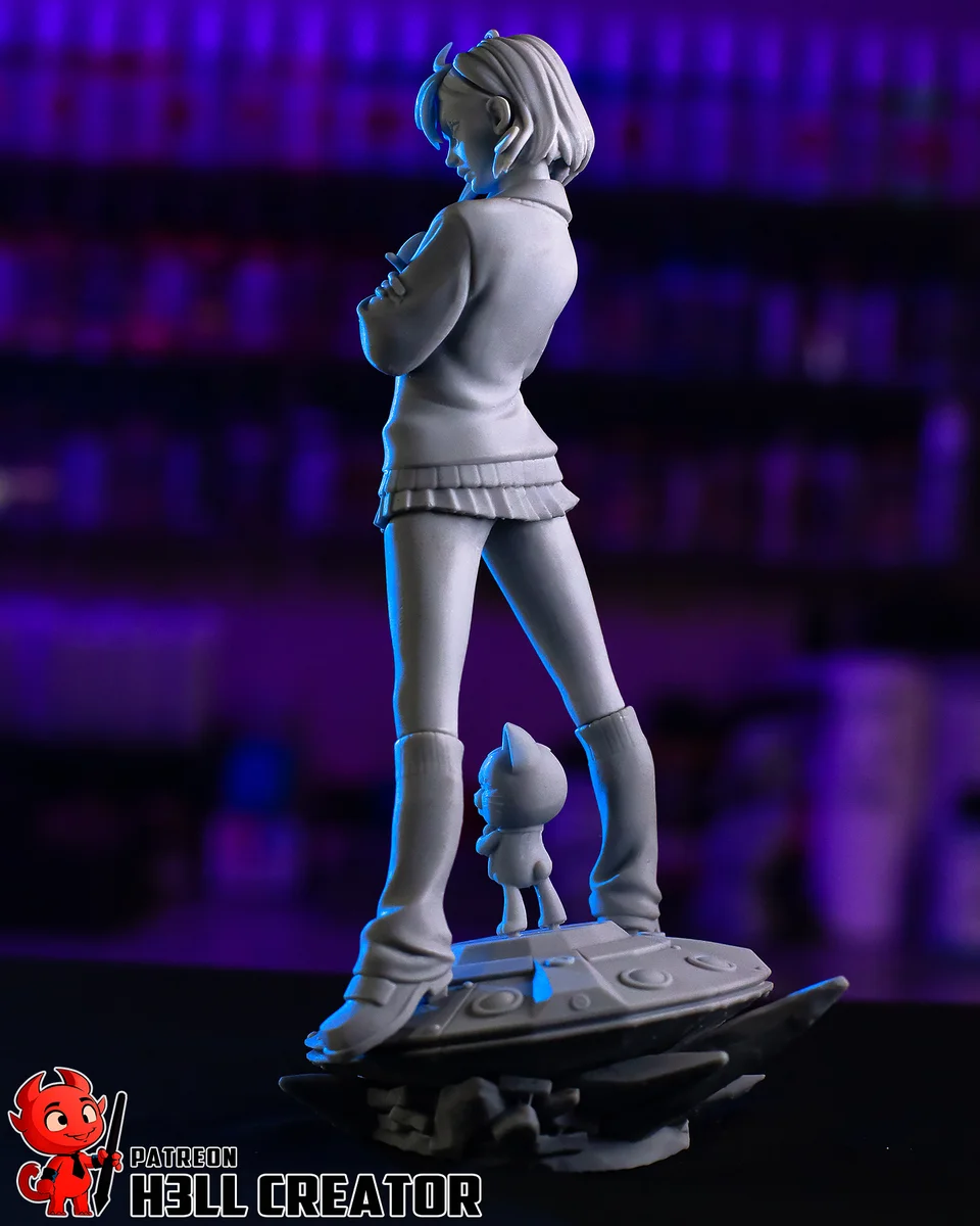 Momo Ayase | Fan Art | 3D Printed Resin Model Garage Kit | *Un-Painted* | H3LL Creator 11
