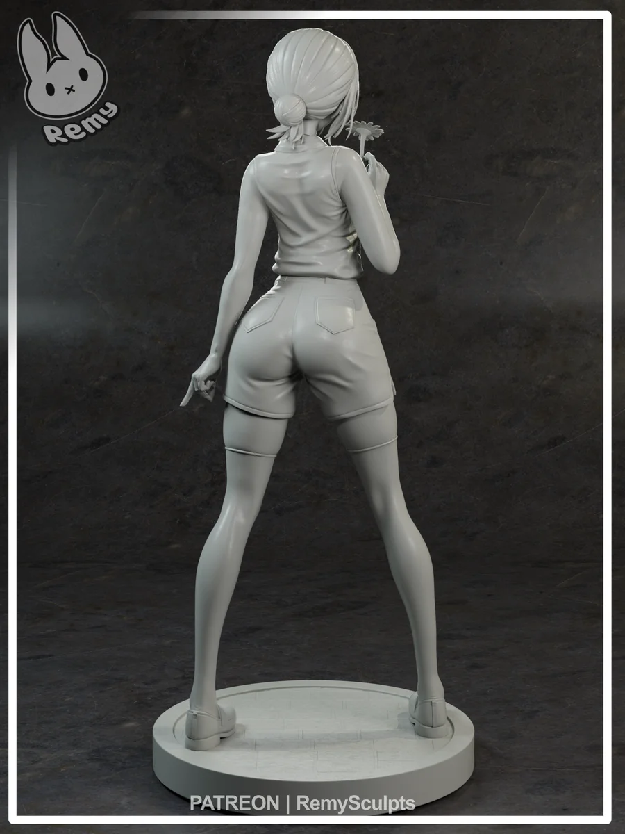 Reze | Fan Art | 3D Printed Resin Model Garage Kit | *Un-Painted* | Remy Sculpts 8