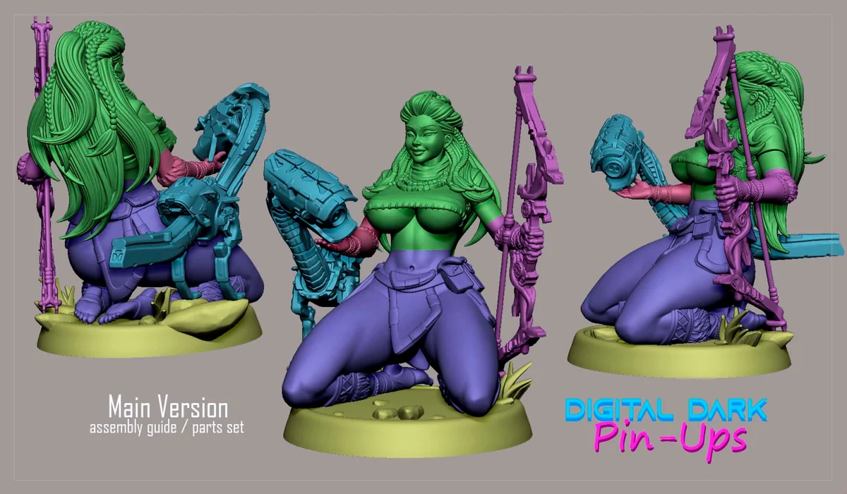 Aloy | Fan Art | 3D Printed Resin Model Garage Kit | *Un-Painted* | Digital Dark 5