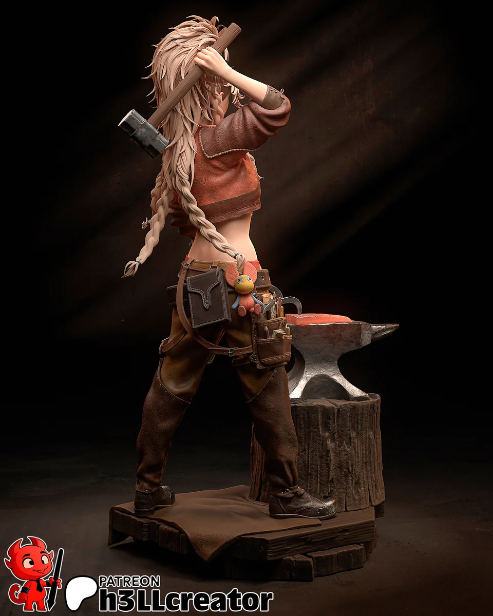 Gemma | Fan Art | 3D Printed Resin Model Garage Kit | *Un-Painted* | H3LL Creator 10