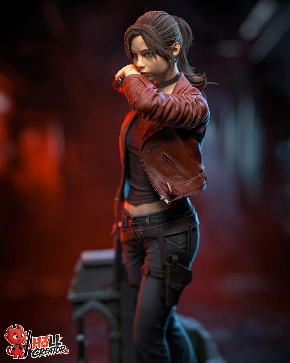 Claire Redfield | Fan Art | 3D Printed Resin Model Garage Kit | *Un-Painted* | H3LL Creator 3