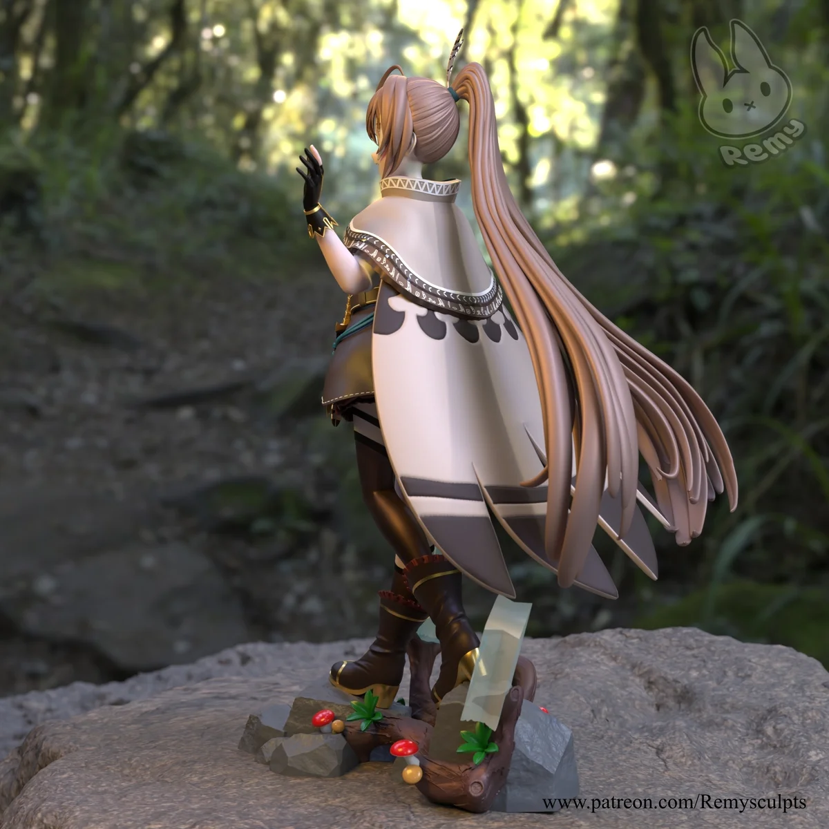 Nanashi Mumei | Fan Art | 3D Printed Resin Model Garage Kit | *Un-Painted* | Remy Sculpts 4