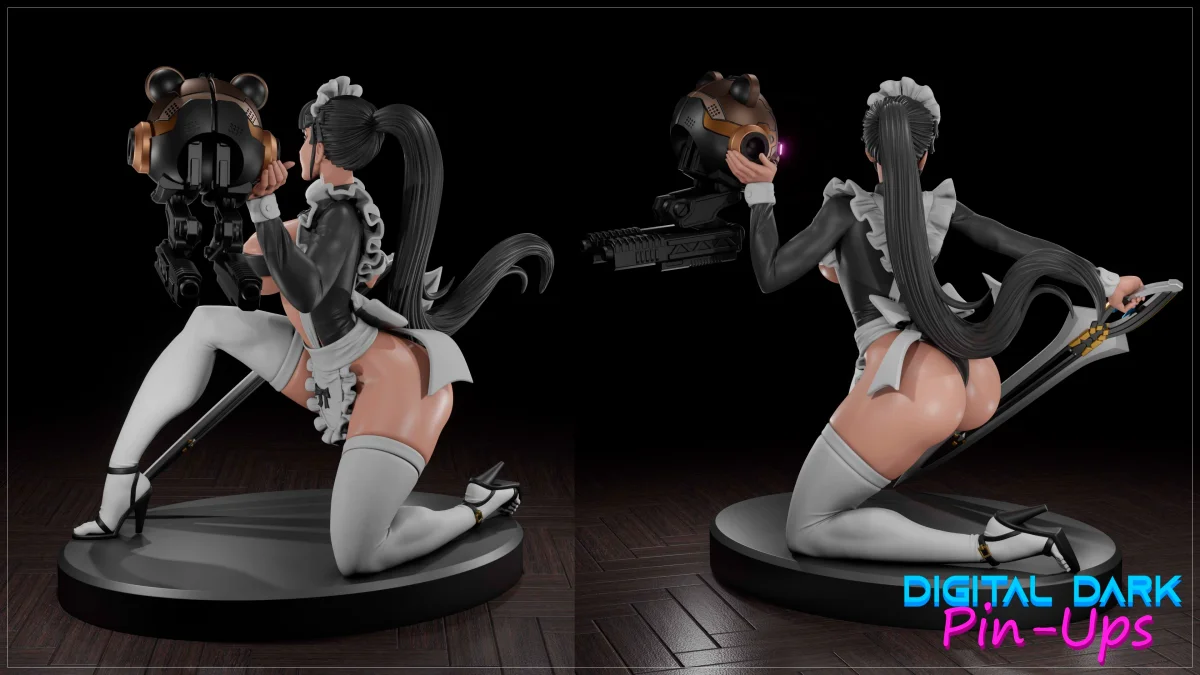 Eve | Fan Art | 3D Printed Resin Model Garage Kit | *Un-Painted* | Digital Dark 3