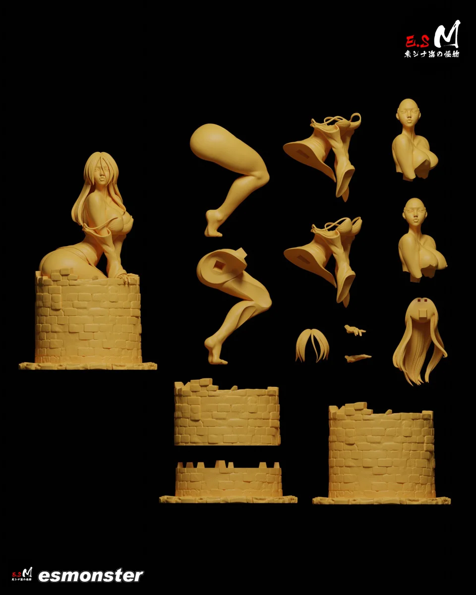 Sadako (Pose 2) | Fan Art | 3D Printed Resin Model Garage Kit | *Un-Painted* | ES Monster 8