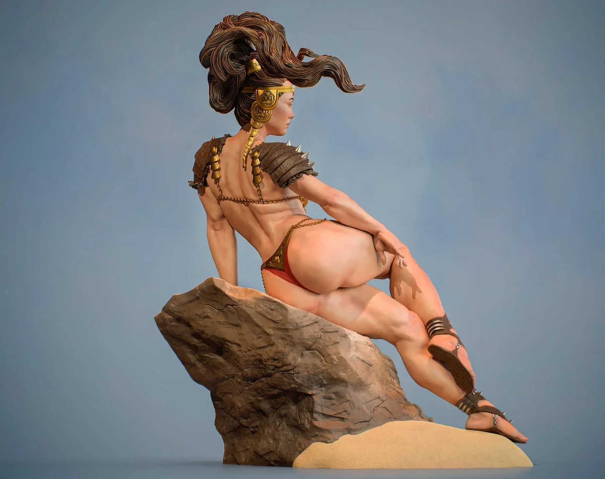 Sunshine Break | Fan Art | 3D Printed Resin Model Garage Kit | *Un-Painted* | Abe3D 8
