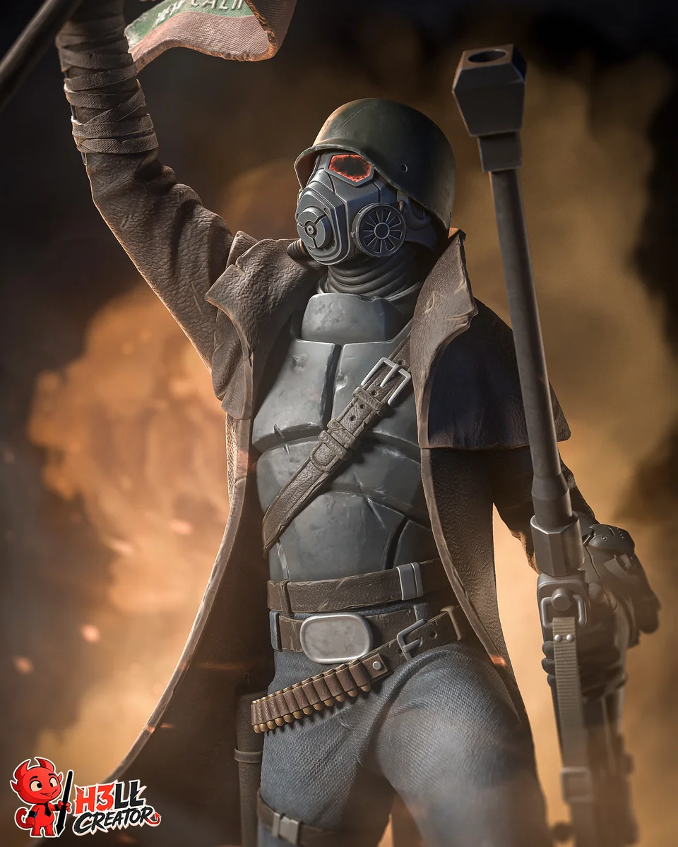 NCR Ranger | Fan Art | 3D Printed Resin Model Garage Kit | *Un-Painted* | H3LL Creator 3