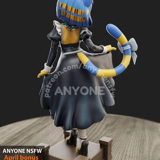 Maid Ankha | Fan Art | 3D Printed Resin Model Garage Kit | *Un-Painted* | AnyoneNSFW 5