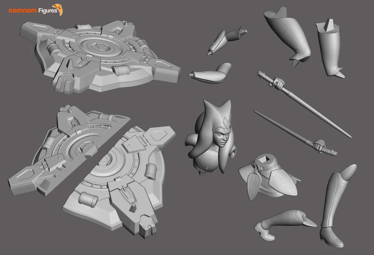Ahsoka Tano | Fan Art | 3D Printed Resin Model Garage Kit | *Un-Painted* | Nomnom 3