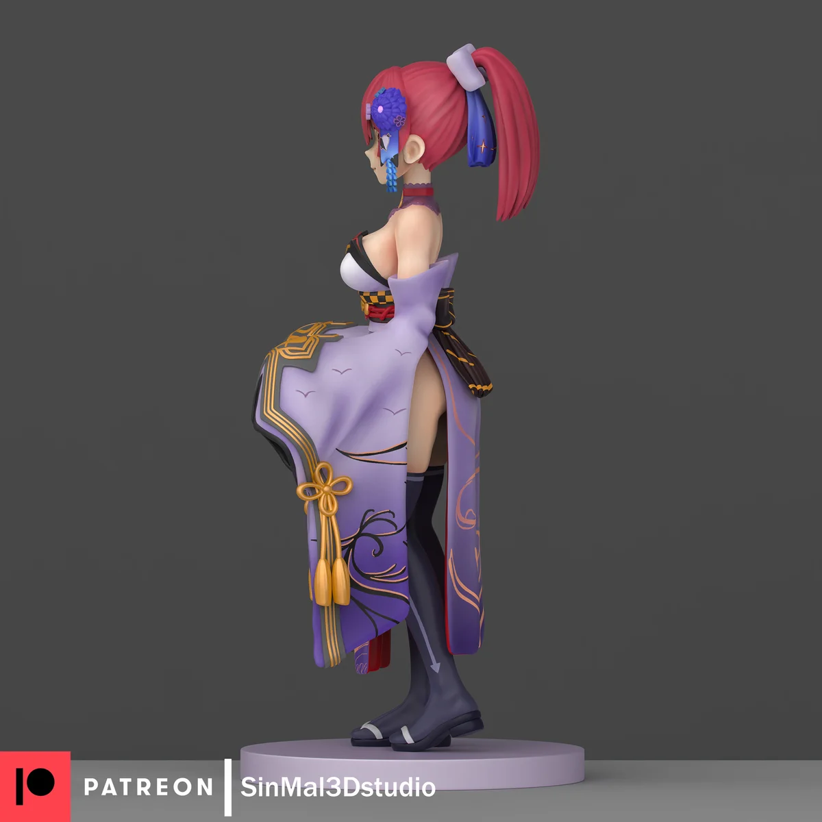 Marine Houshou | Fan Art | 3D Printed Resin Model Garage Kit | *Un-Painted* | Sin3Dstudio 5