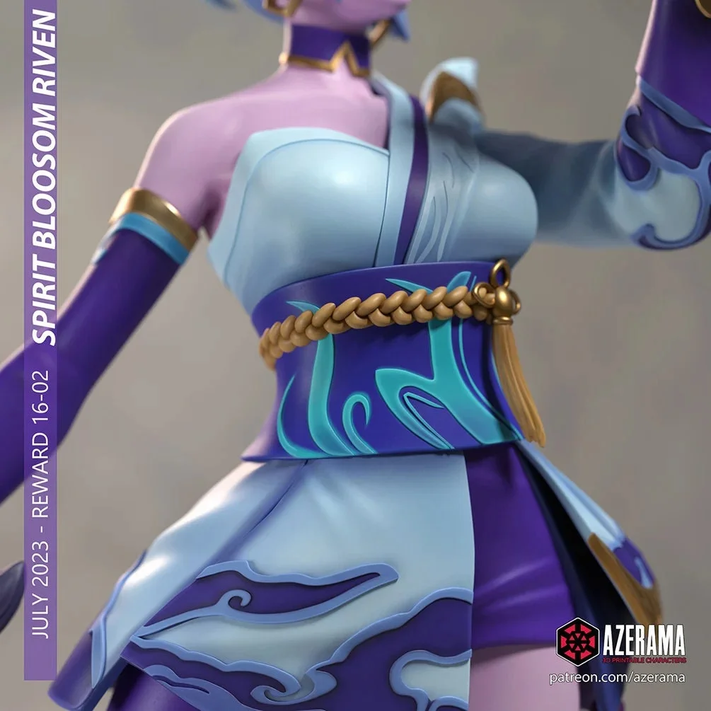 Spirit Blossom | Fan Art | 3D Printed Resin Model Garage Kit | *Un-Painted* | Azerama 4