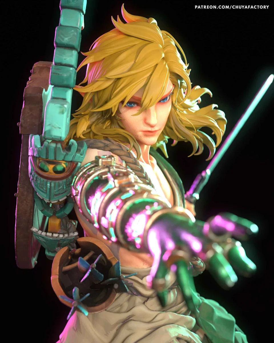 Link | Fan Art | 3D Printed Resin Model Garage Kit | *Un-Painted* | Chuya Factory 9