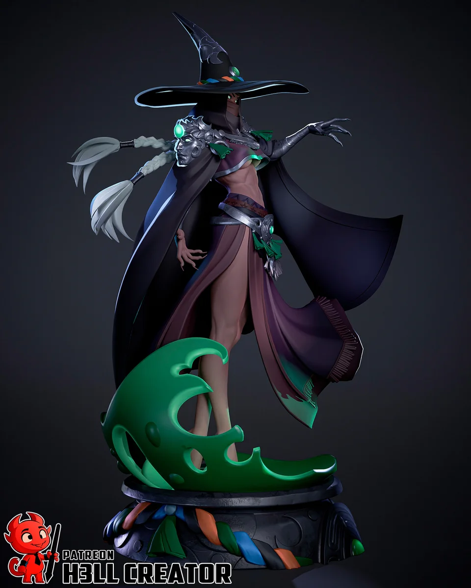 Hecate | Fan Art | 3D Printed Resin Model Garage Kit | *Un-Painted* | H3LL Creator 7