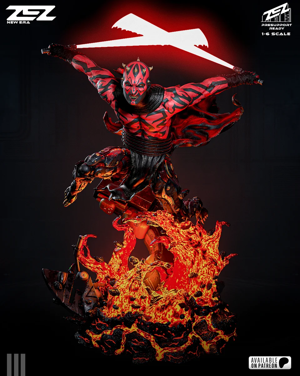Darth Maul | Fan Art | 3D Printed Resin Model Garage Kit | *Un-Painted* | ZEZ Studio