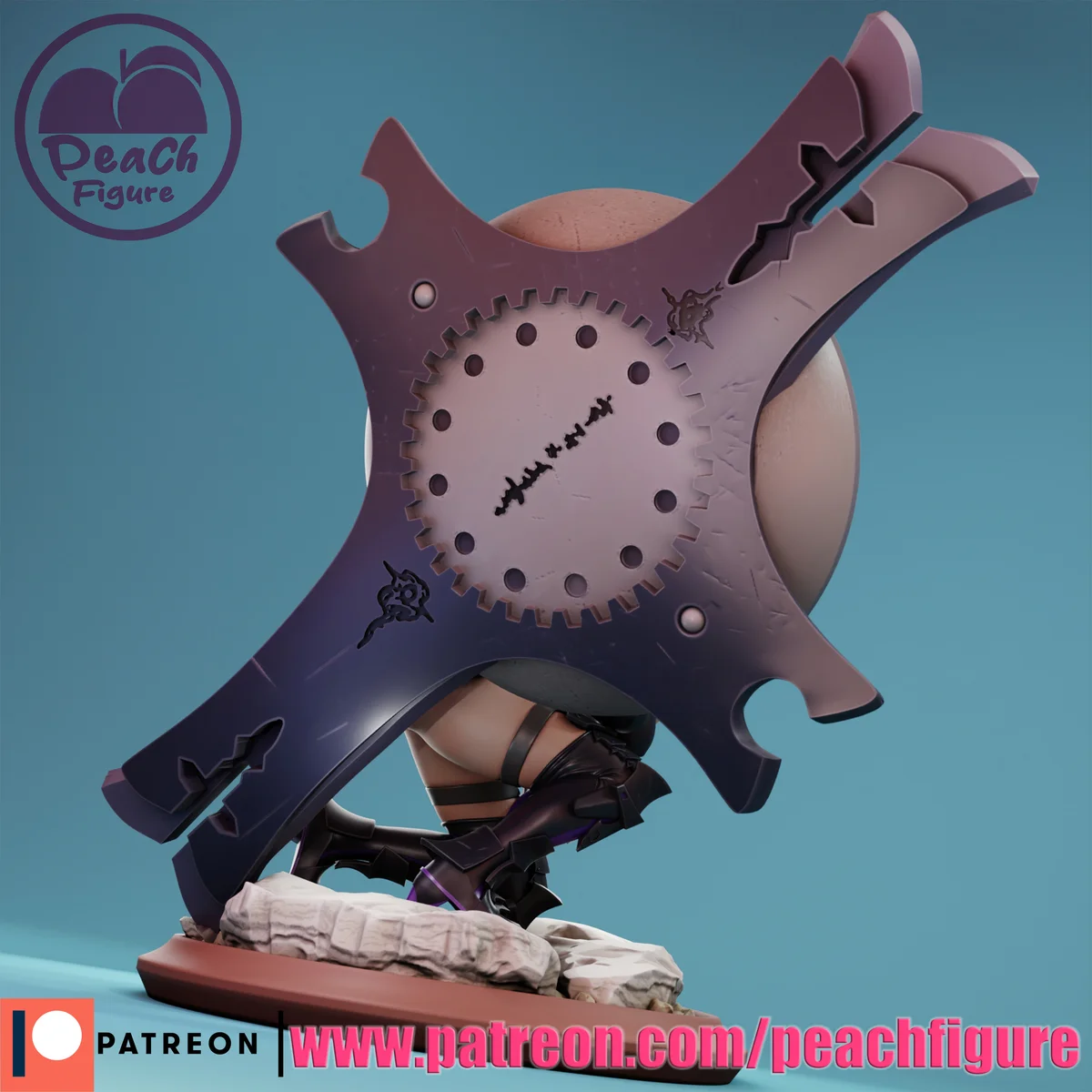 Mash Kyrielight | Fan Art | 3D Printed Resin Model Garage Kit | *Un-Painted* | Peach Figure 7