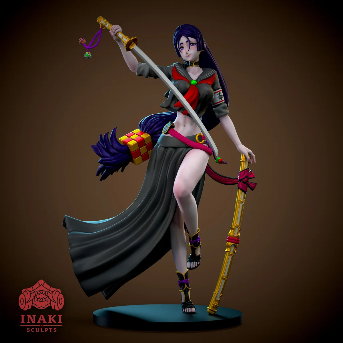 Minomoto No Raikou | Fan Art | 3D Printed Resin Model Garage Kit | *Un-Painted* | Inaki Sculpts 3