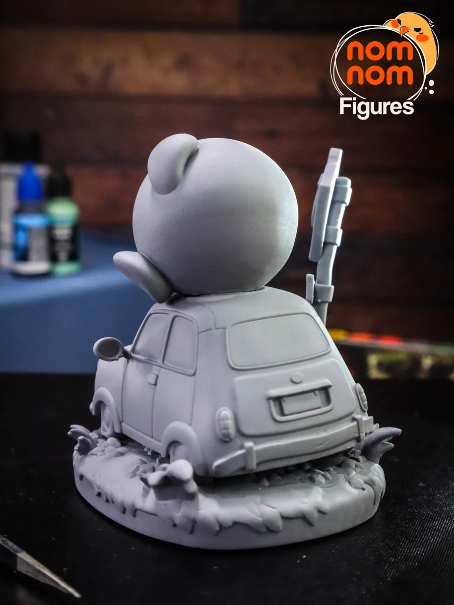 Chibi Kirby | Fan Art | 3D Printed Resin Model Garage Kit | *Un-Painted* | Nomnom 5