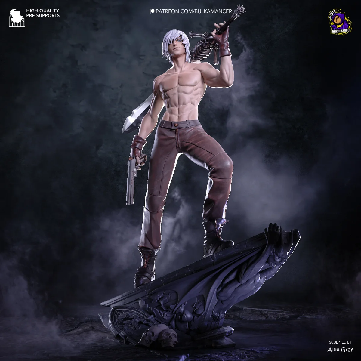 Dante | Fan Art | 3D Printed Resin Model Garage Kit | *Un-Painted* | Bulkamancer 5