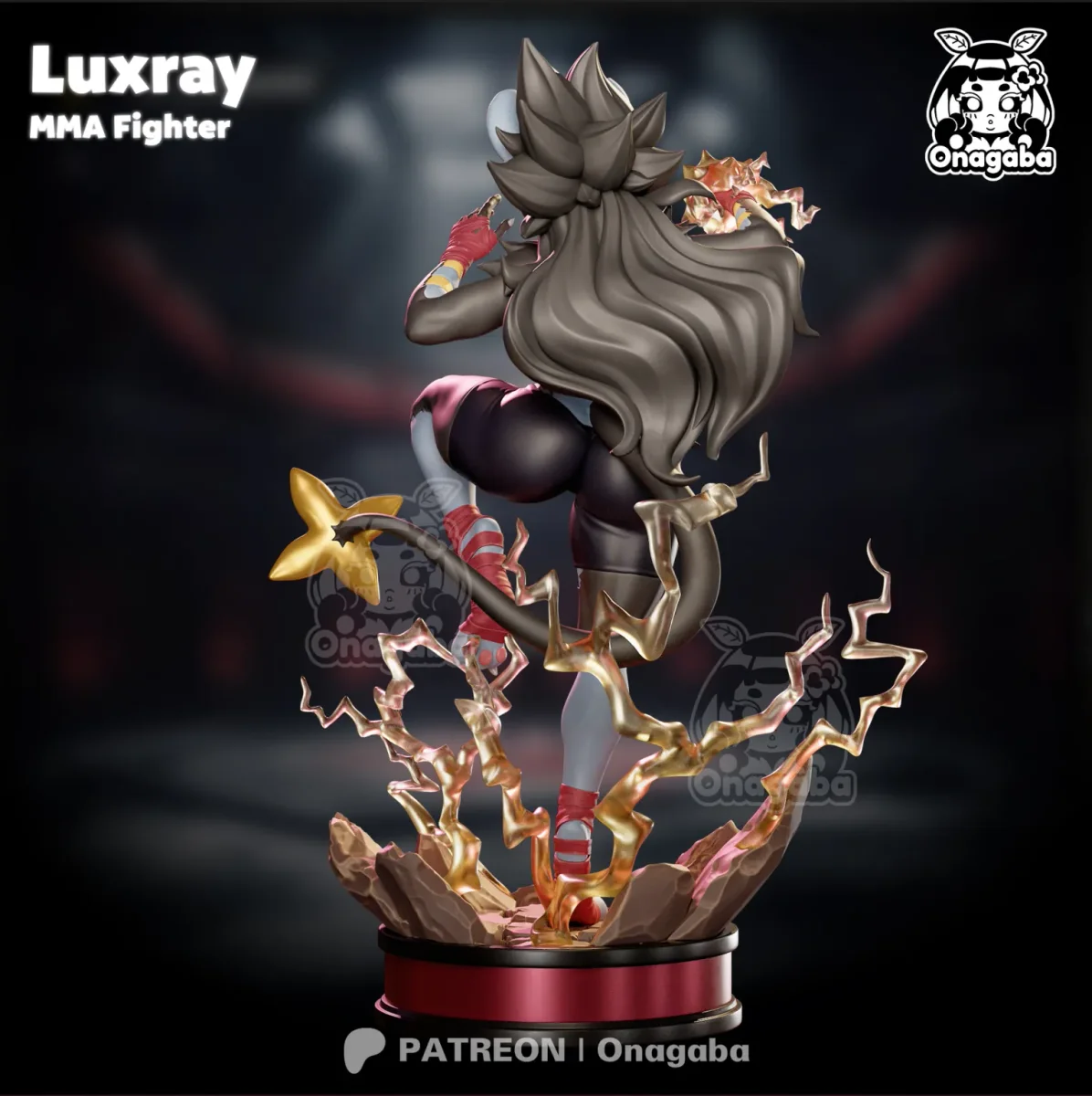Luxray | Fan Art | 3D Printed Resin Model Garage Kit | *Un-Painted* | ONAGABA 19