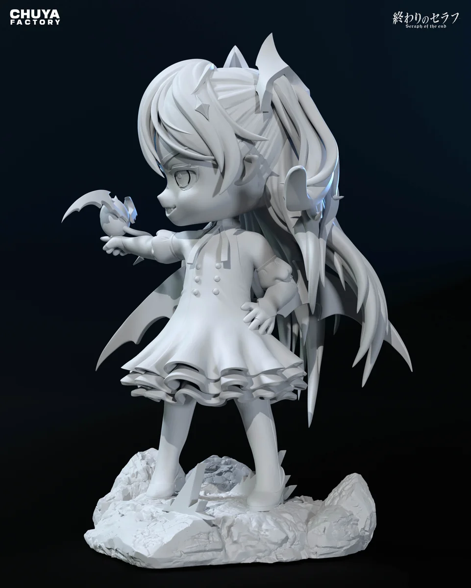 Chibi Krul Tepes | Fan Art | 3D Printed Resin Model Garage Kit | *Un-Painted* | Chuya Factory 11