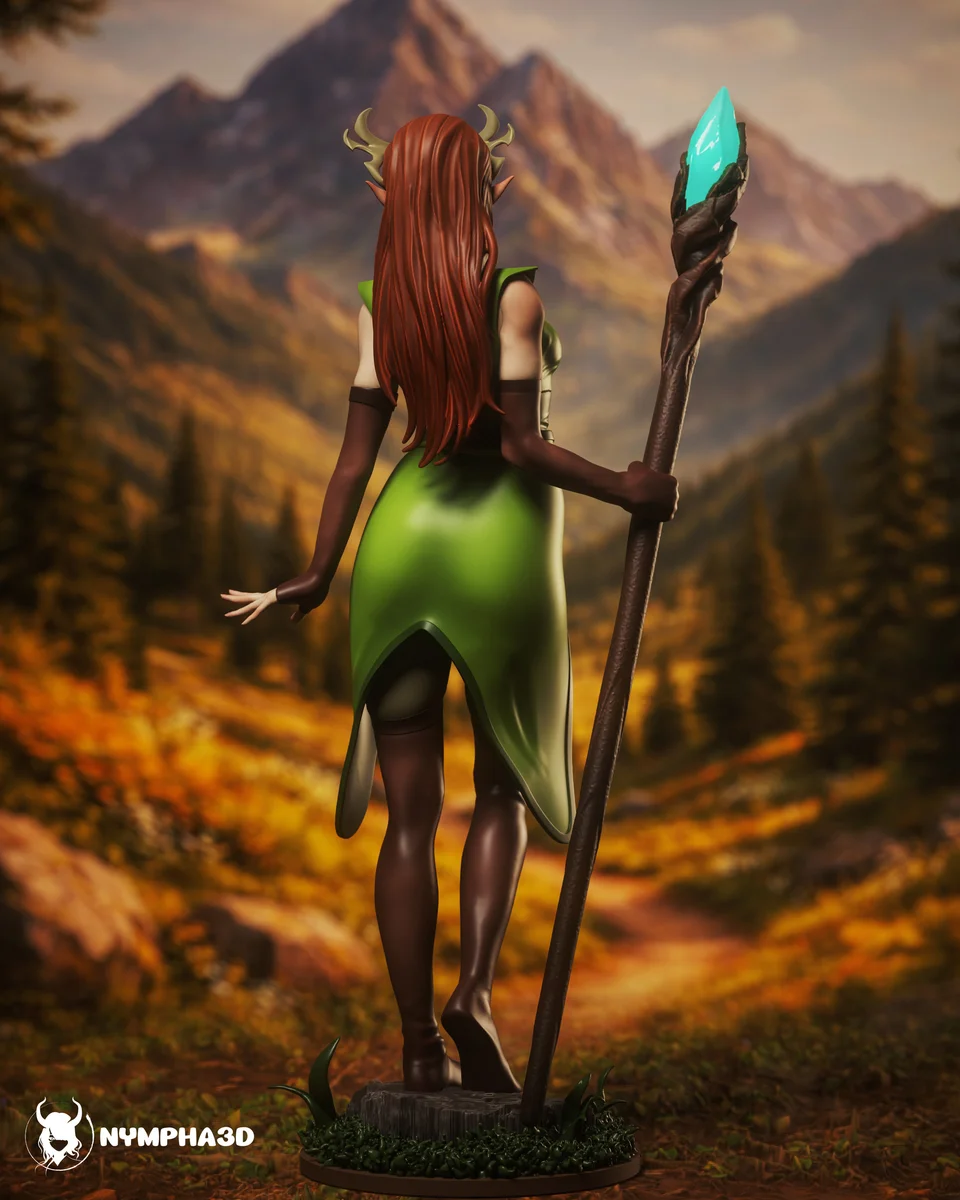 Keyleth | Fan Art | 3D Printed Resin Model Garage Kit | *Un-Painted* | Nympha3D 3