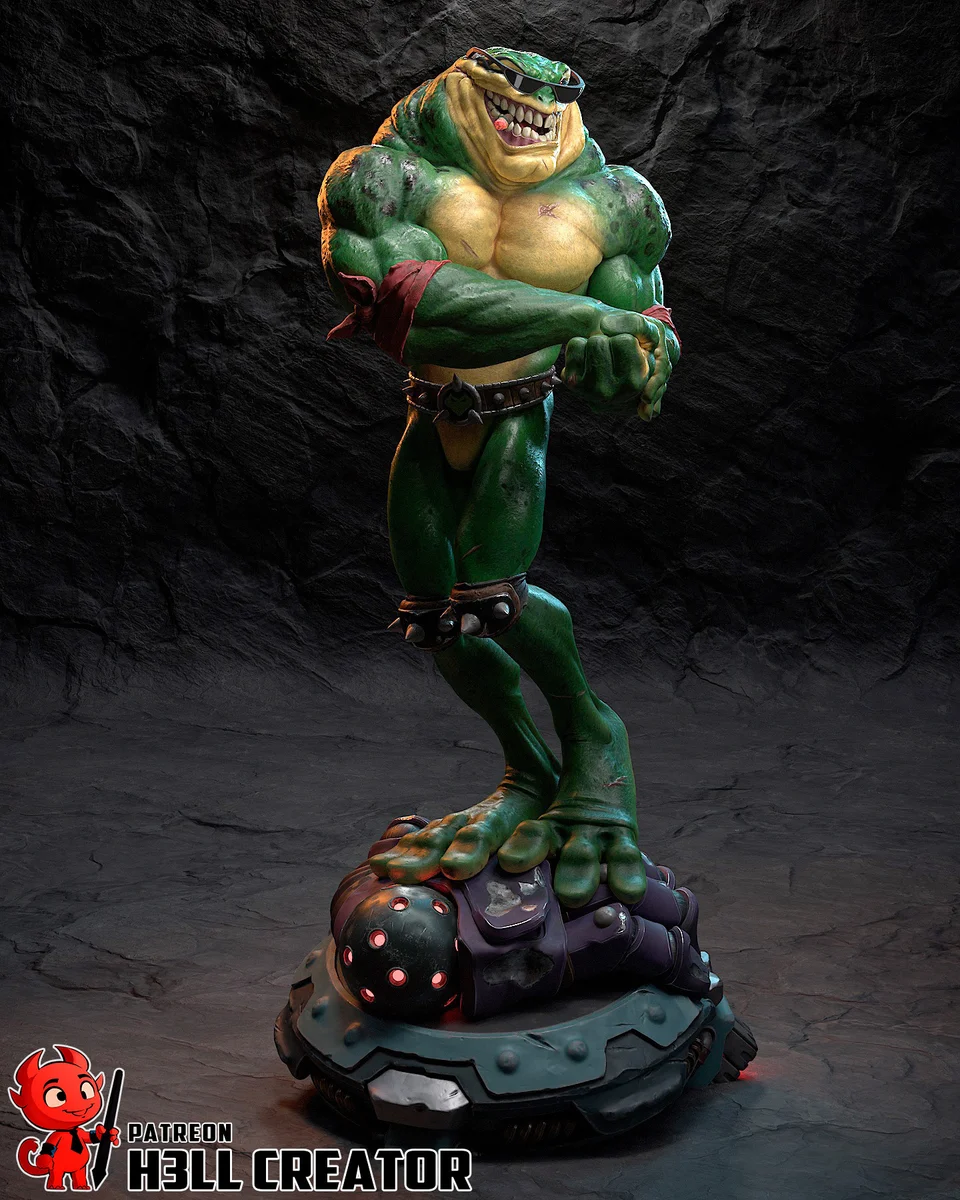 Rash | Fan Art | 3D Printed Resin Model Garage Kit | *Un-Painted* | H3LL Creator 4