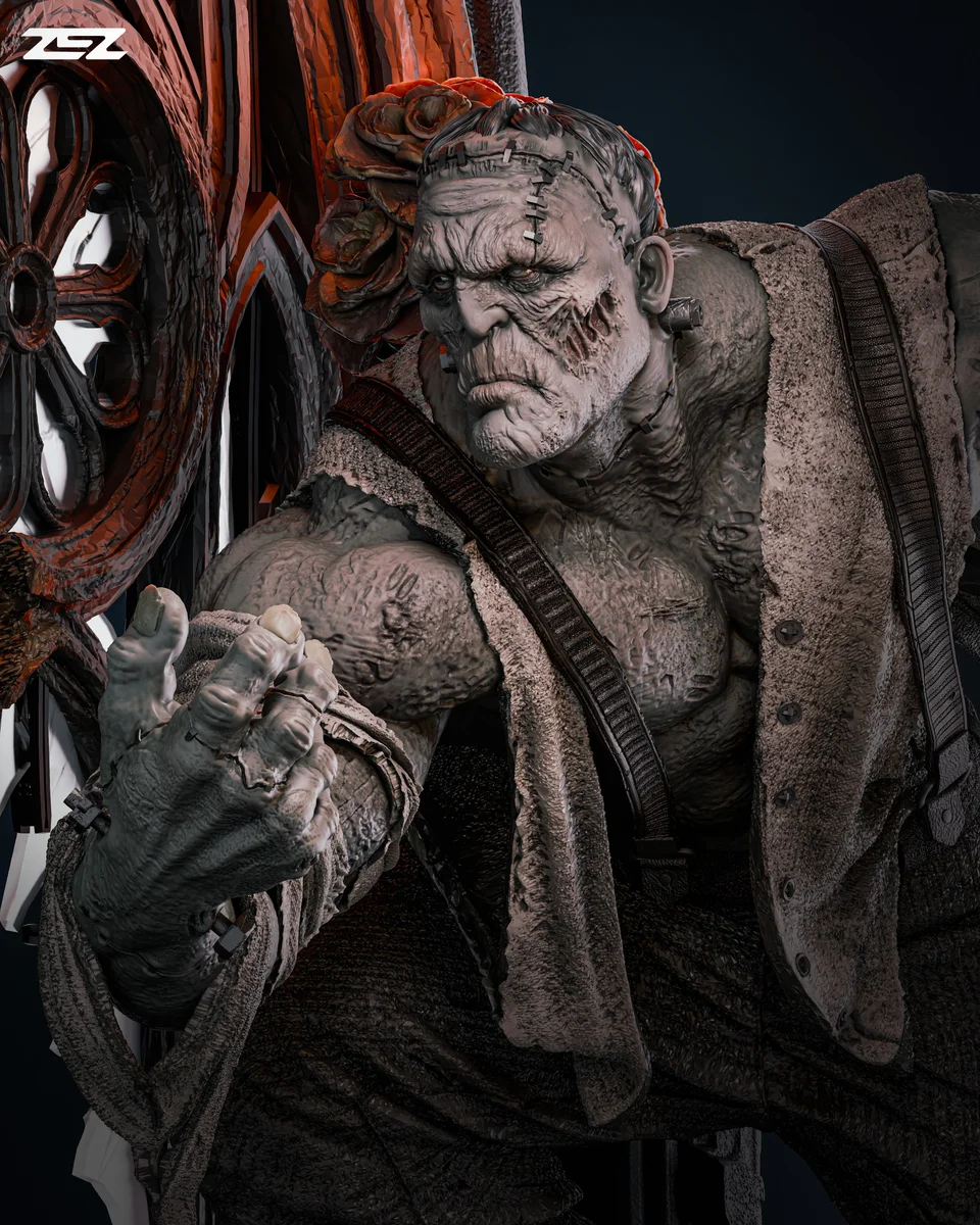 Frankenstein | Fan Art | 3D Printed Resin Model Garage Kit | *Un-Painted* | ZEZ Studio 11