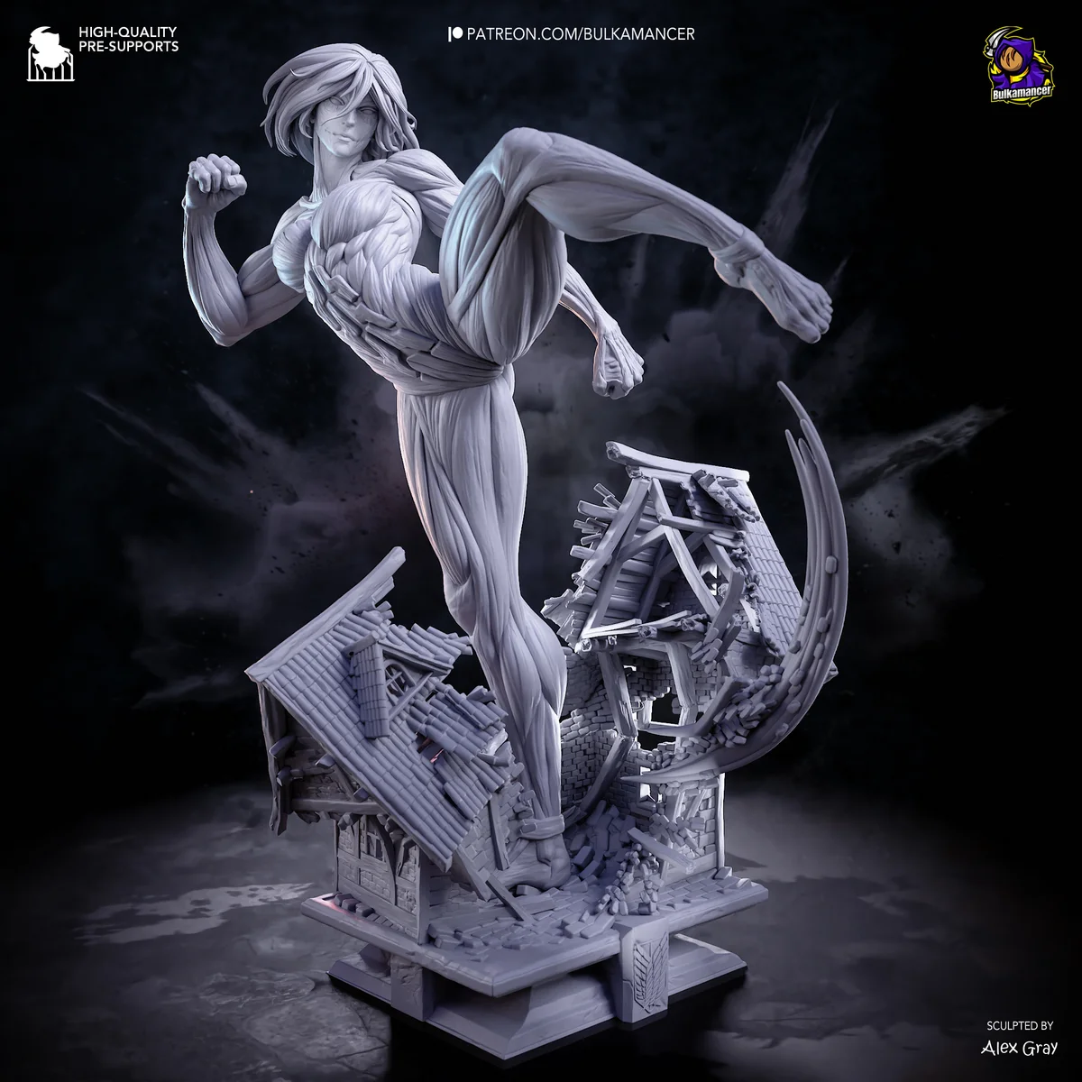 Female Titan | Fan Art | 3D Printed Resin Model Garage Kit | *Un-Painted* | Bulkamancer 15