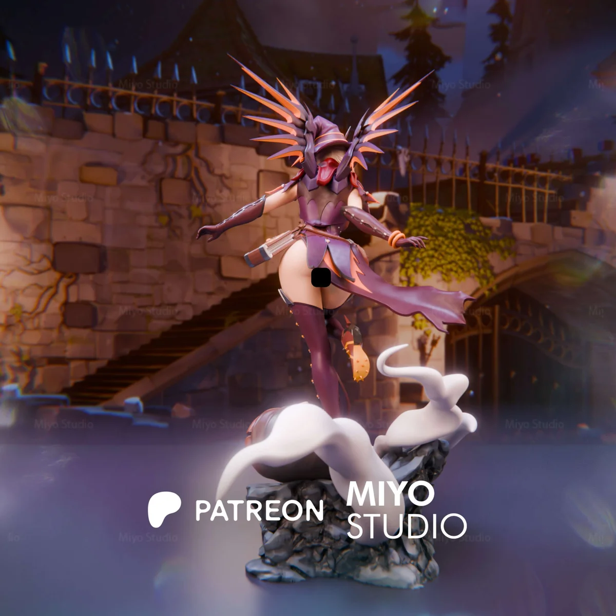 Mercy | Fan Art | 3D Printed Resin Model Garage Kit | *Un-Painted* | MiyoStudio 6