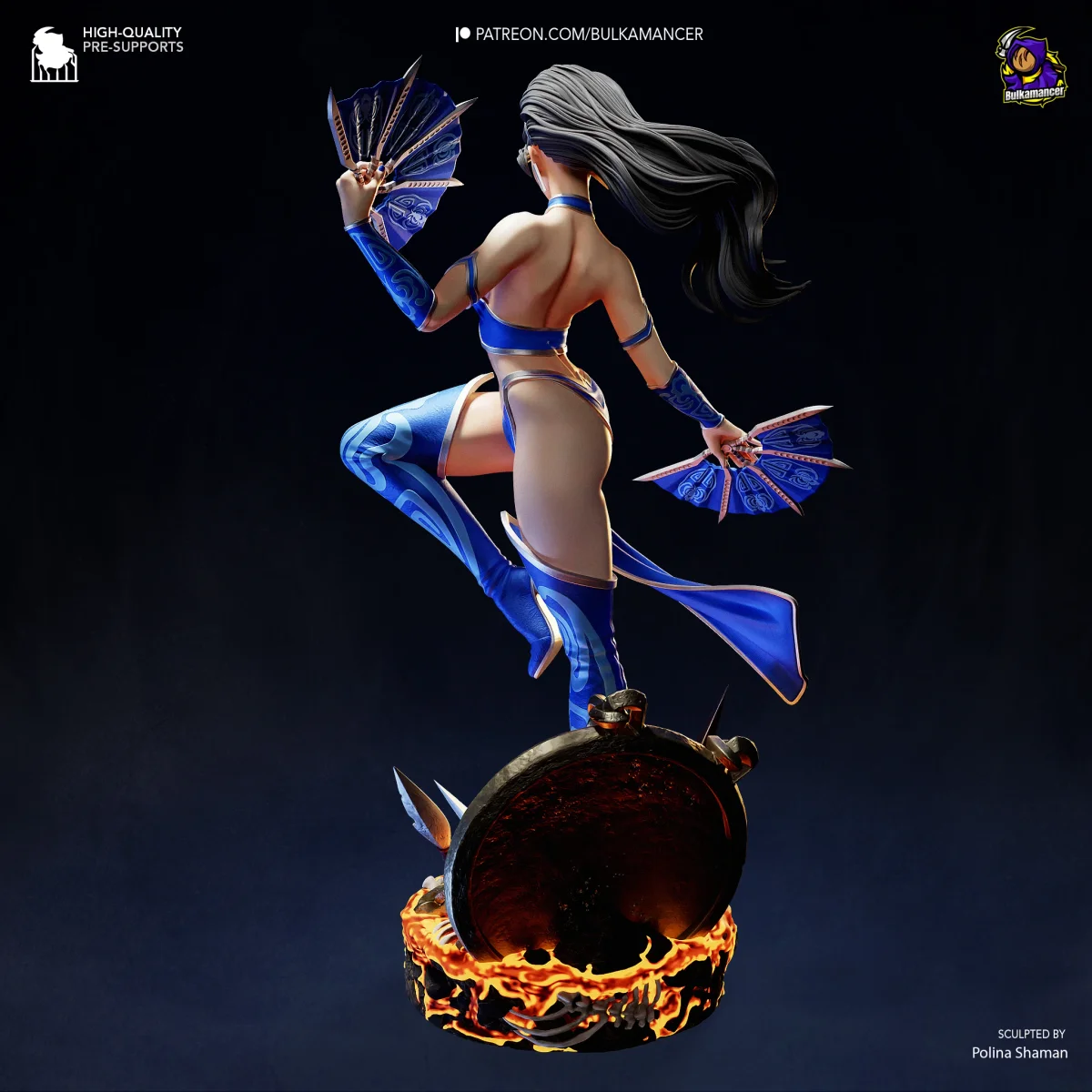 Kitana | Fan Art | 3D Printed Resin Model Garage Kit | *Un-Painted* | Bulkamancer 4