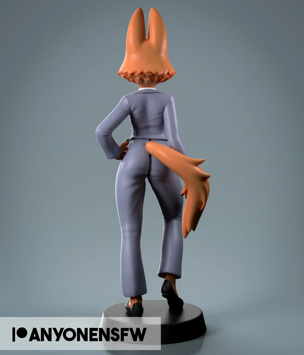 Business Fox | Fan Art | 3D Printed Resin Model Garage Kit | *Un-Painted* | AnyoneNSFW 2