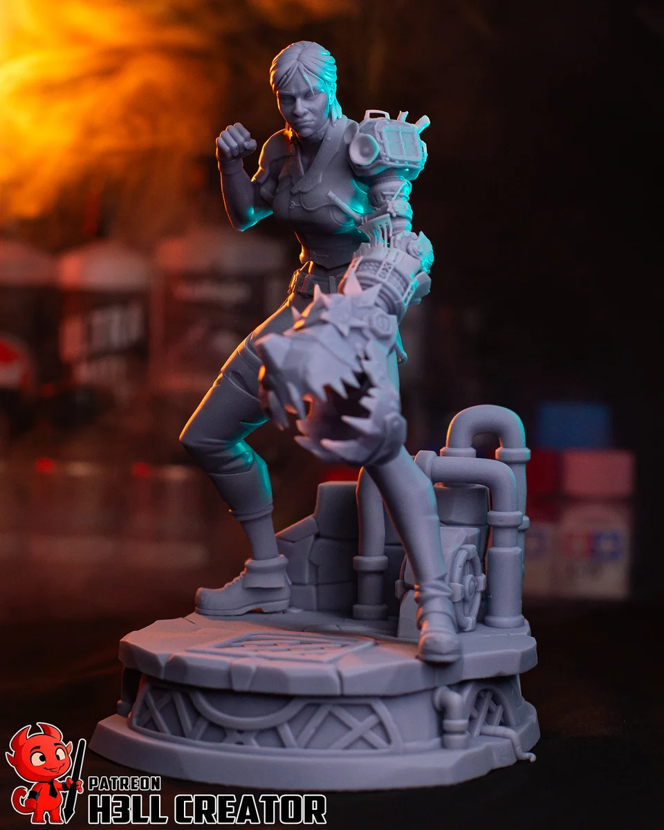 Sevika | Fan Art | 3D Printed Resin Model Garage Kit | *Un-Painted* | H3LL Creator 10