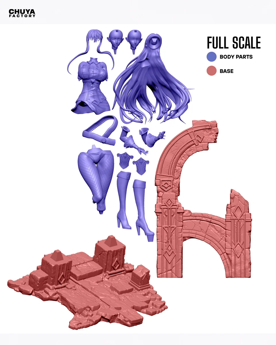 Selvaria Bles | Fan Art | 3D Printed Resin Model Garage Kit | *Un-Painted* | Chuya Factory 14