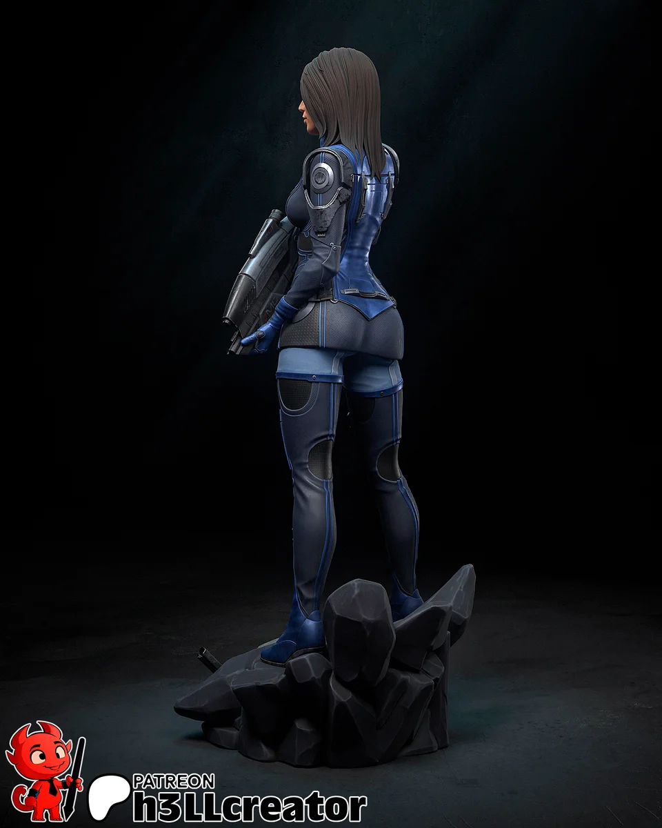Ashley Williams | Fan Art | 3D Printed Resin Model Garage Kit | *Un-Painted* | H3LL Creator 7