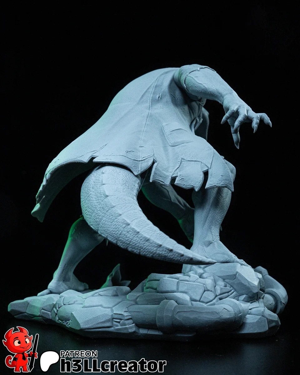 Curt Connors | Fan Art | 3D Printed Resin Model Garage Kit | *Un-Painted* | H3LL Creator 11