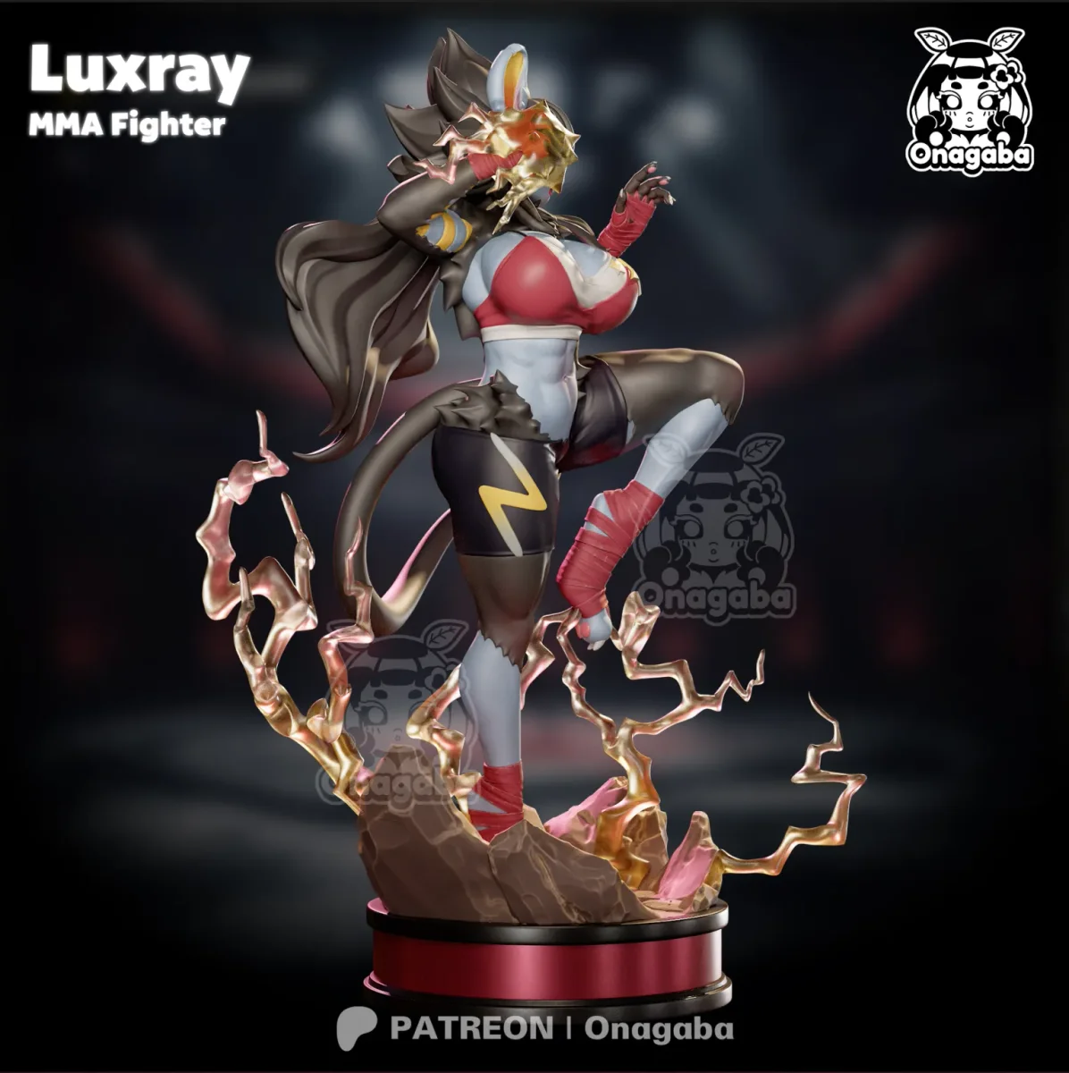 Luxray | Fan Art | 3D Printed Resin Model Garage Kit | *Un-Painted* | ONAGABA 11