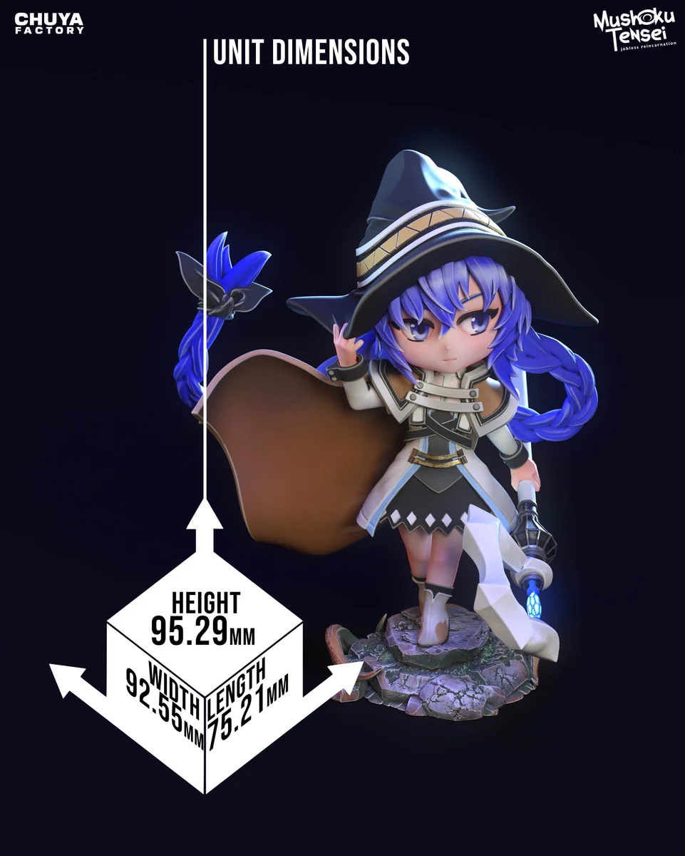 Chibi Roxy Migurdia | Fan Art | 3D Printed Resin Model Garage Kit | *Un-Painted* | Chuya Factory 11