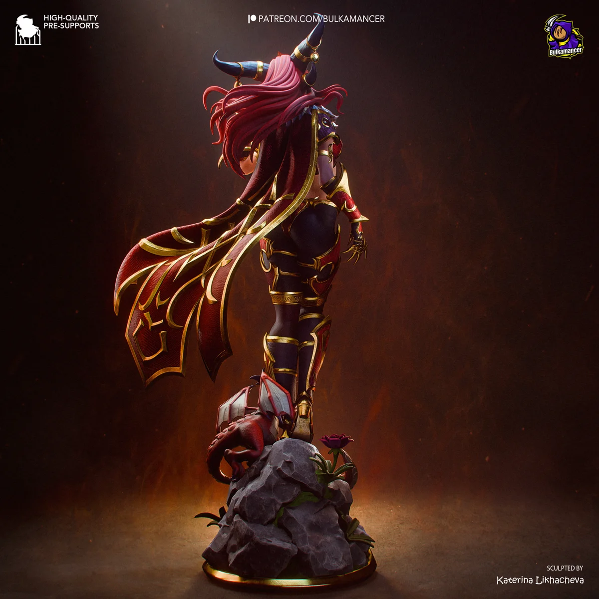 Alexstrasza | Fan Art | 3D Printed Resin Model Garage Kit | *Un-Painted* | Bulkamancer 5