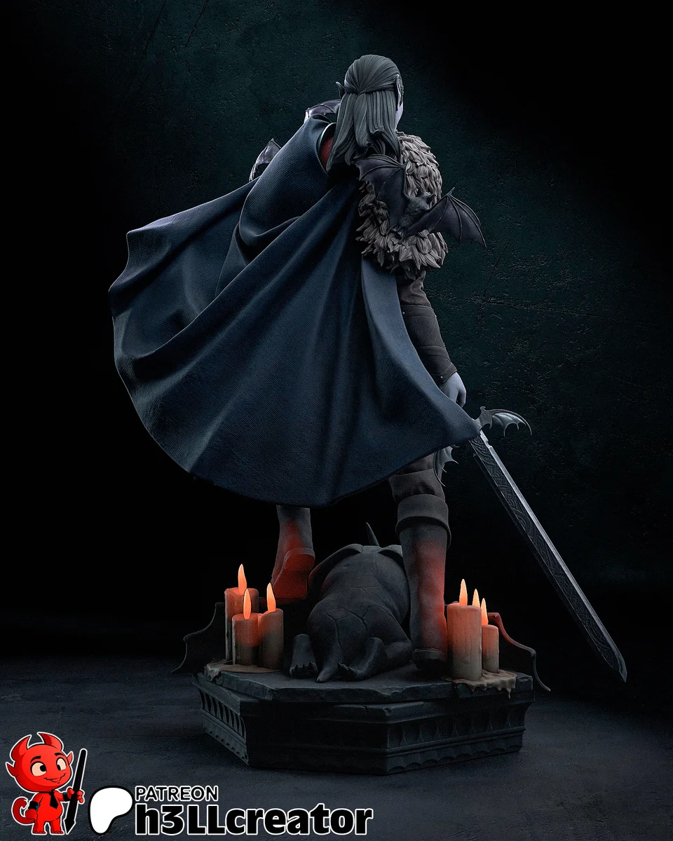 Strahd von Zarovich | Fan Art | 3D Printed Resin Model Garage Kit | *Un-Painted* | H3LL Creator 6