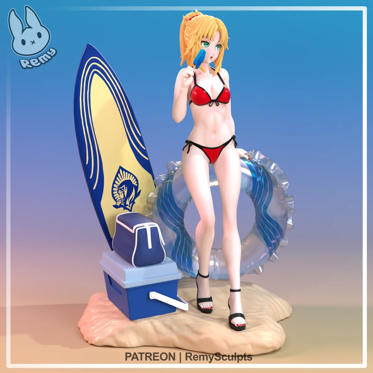 Mordred (Summer) | Fan Art | 3D Printed Resin Model Garage Kit | *Un-Painted* | Remy Sculpts 3